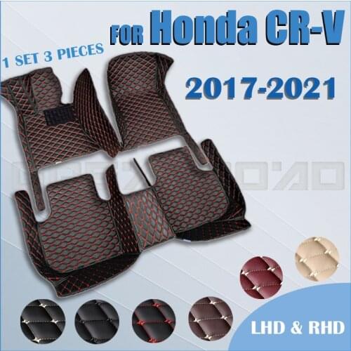 Car floor mats for Honda CRV 2017 2018 2019 2020 2021 Custom auto foot Pads automobile carpet cover