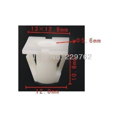 Free Sipping 100PCS nut Auto Plastic Fastener Screw Automotive Plastic Clips Fasteners Automotive Plastic Retainer Trim Car Clip