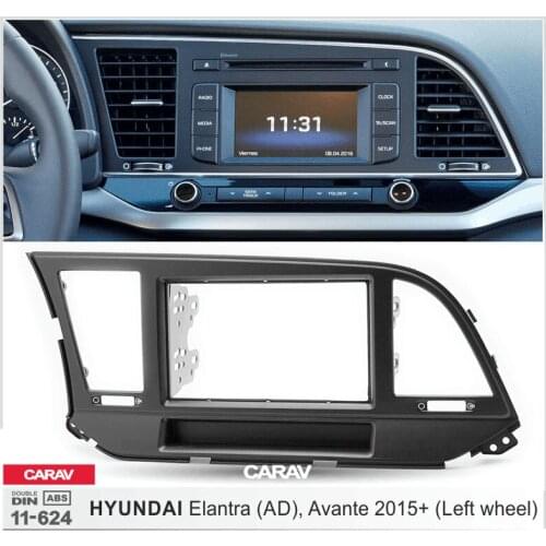 CARAV 11-624 Top Quality Radio Fascia for HYUNDAI Elantra (AD) 2016+, Avante 2015+ Stereo Fascia Dash CD Trim Installation Kit