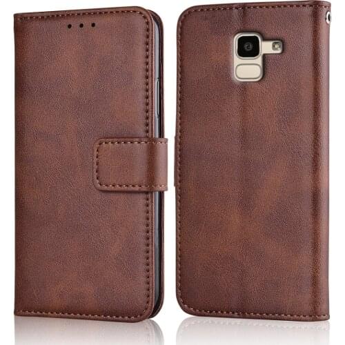 J6 2018 J600F Case Slim Leather Flip Cover for Samsung Galaxy J6 2018 J600 SM-J600F Case Wallet Magnetic case for SamsungJ6 2018