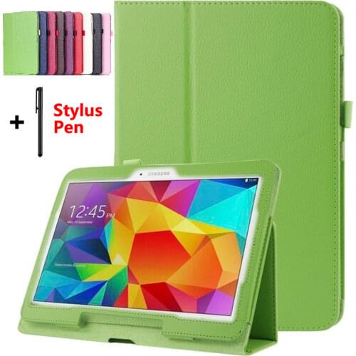 For Samsung Galaxy Tab 4 10.1'' T530 T531 T535 SM-T530 T533 SM-T531 SM-T535 Tablet Case Stand Solid cover capa with Stylus Pen