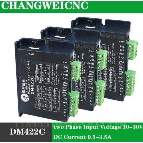 LeadshineNEMA17 stepper motor driver DM422C DIY3D printing small engraving machine general anode wiring suitable for mach3