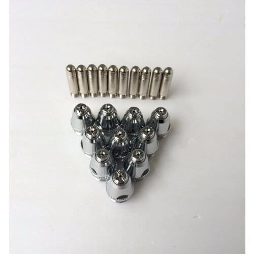 WSD-60P P60 P-60 SG-55 AG-60 Plasma Cutter Torch Pilot ARC Consumables KIT with TIPS and electrode, 20pcs Tesla Weld CUT 60