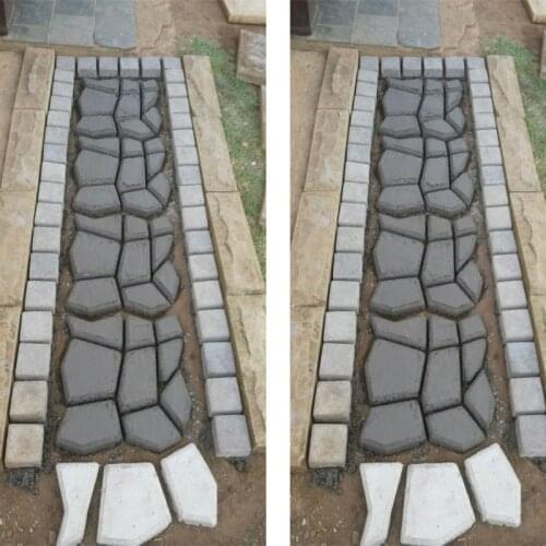 HOT Floor Path Maker Mould Concrete Mold Reusable DIY Paving Durable for Garden Lawn NDS66
