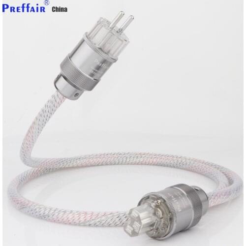 Preffair 2021 Valhalla power line HIFI POWER CABLE 7N OFC Power Cord with EU Plug Amplifier CD, Decoder, Power Wire