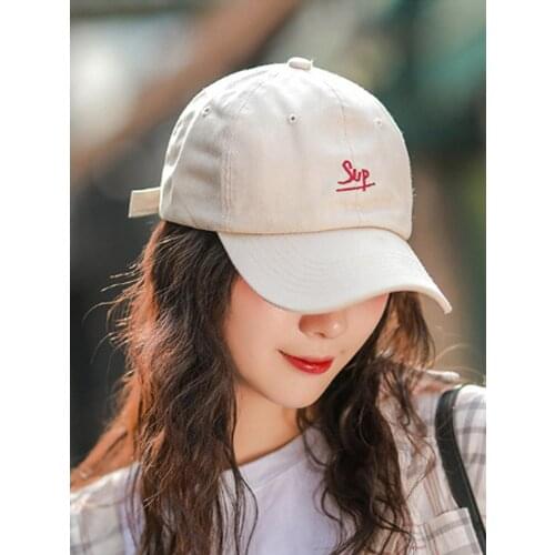 Inwrought Baseball Cap Hip-hop Casquette Soft Top Peaked Cap Adjustable Sunscreen Sun Hat Four Seasons Outdoor Letters Headwear