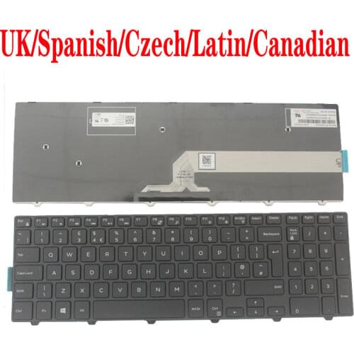 UK/CZ/Czech/LA/Latin/CF/Canadian French Laptop Keyboard for Dell 0KPP2C SN8234 490.00H07.0L01 SG-63510-XUA 0JYP58 490.00H07.0D1D