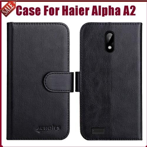 Hot! Haier Alpha A2 Case 5" Fashion 6 Colors Flip Soft Leather Wallet Protective Cover For Haier Alpha A2 Case Phone Bag
