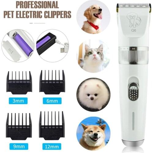 Dog Shaver Clippers Set Mini Pet Hair Clipper Rechargeable Low Noise Hair Grooming Kit with 4 Guide Combs