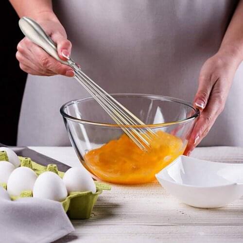 NHBR Ball Whisk Set Wire Egg Whisk Egg Beater Manual Mixer Whisk for Sauces Cream Cooking Stews Batter DIY Baking