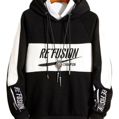 2020 spring and autumn Korean version of the new mens hooded tide student coat winter clothes Tide brand ins