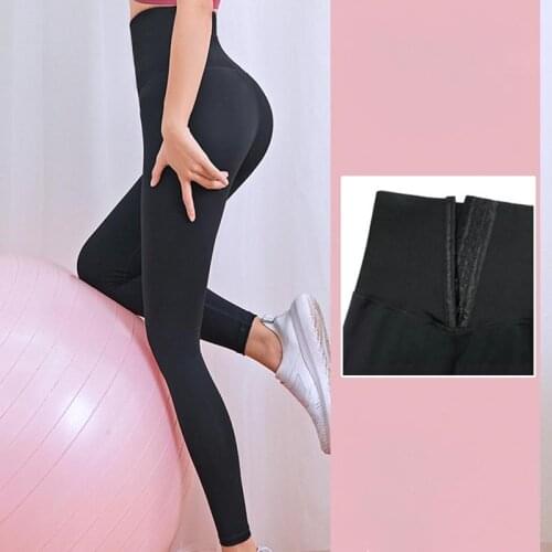 Slim Fit Gym Leggings Tummy Control Breasted Yoga Leggings Sexy Body Shaper Long pants High Elastic Cusual Jogging Workoutwear