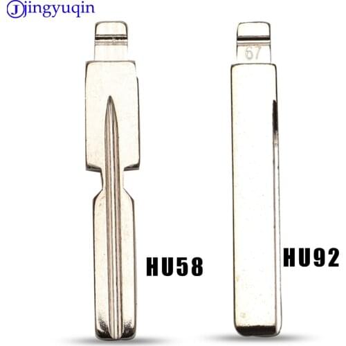 Jingyuqin 10P Flip Blade 18# 67# For KD Remote Key NO.67 No.18 HU92 hu58 HU92RTE Uncut Blade For BMW For MG Fob Replacement