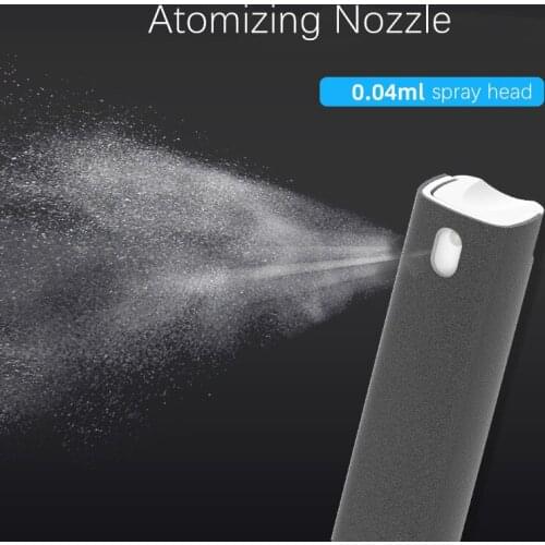 Protable 2In 1 Screen Clean Spray Bottling Container for Mobile Phone Computer Screen Storage Microfiber Cloth Dust Removal Tool