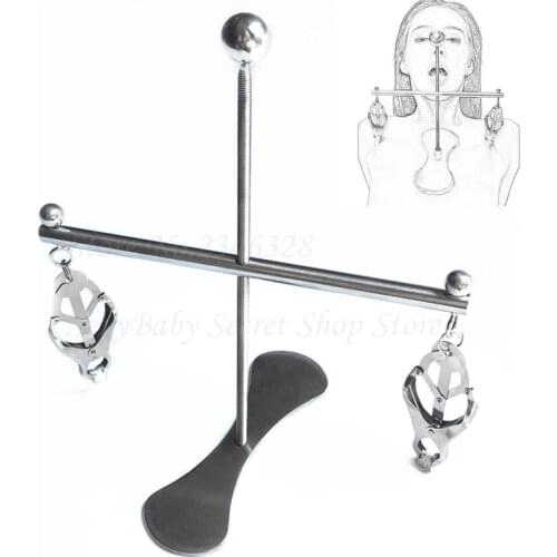 Stainless Steel Adjustable Flirt Torture Nipple Clamps Breast Stimulation Bondage Restraints Fetish BDSM Sex Toys For Couples