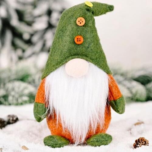 Handmade Christmas Elf Decoration Standing Swedish Gnome Tomte Toy Doll Ornament New 2020