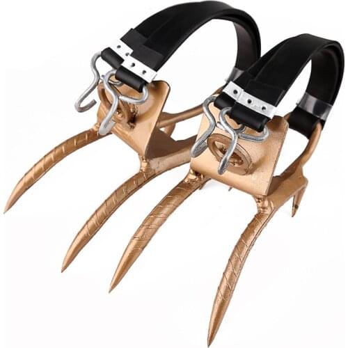 VALIANTOIN Tree Climbing Spurs Spikes Outdoor Iron Claw Tree Climbing Tools Picking Coconuts clamber Gear wholesale