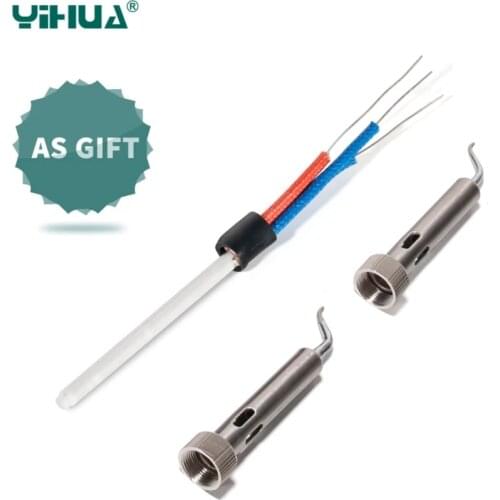 YIHUA 938D heater for 100V / 220V portable hot tweezers mini soldering station hot tweezers for BGA repair for electric iron