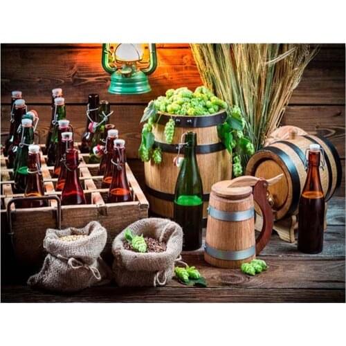 Fruit Printed Fabric 11CT Cross Stitch Embroidery Kit DMC Threads Craft Handicraft Painting Sewing Stamped Home Wholesale