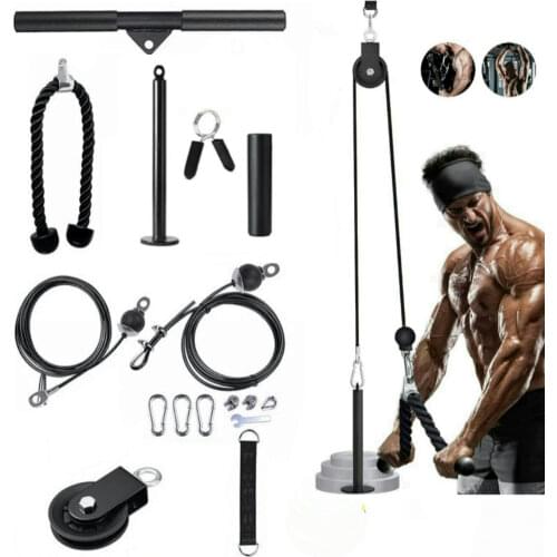 GYM KIT / PULLEY / ROPE SYSTEM WITH ACCESSORY / TRAINING BICEPS, TRICEPS / SHIPPING FROM SPAIN