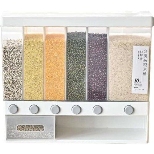 10KG Cereal Disp Rice bucket Home Division seal Insect and moisture proof kitchen Rice storage box Whole grain storage Dispenser
