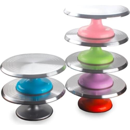 12 inchs Cake Turntable Rotating Table Cream Decorating Aluminum Alloy Baking Tools For Home kitchen Or Cake Shop