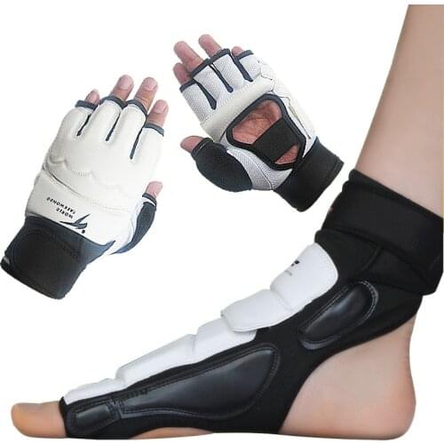 Taekwondo Handguard and Banket Sanda Training Match Protective Gear Foot Protector for Adults Children WTF Kickboxing Equipment