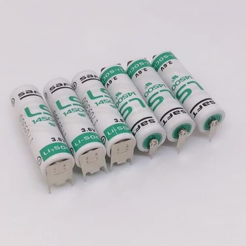 18pcs/lot New Original SAFT LS14500 AA 3.6V 2600MAH Thionyl Chloride Industrial lithium battery plc batteries With Three Tabs