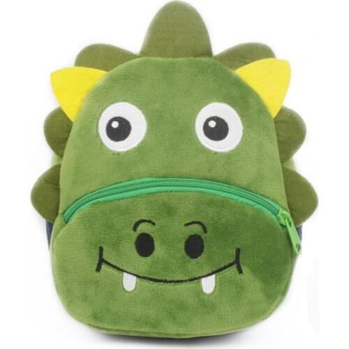 2019 Unisex Boys Girls 3D Cartoon Animal Plush Backpack Baby Toddler Kindergarten School Bag Kidis Birthday Gift Soft Schoolbag