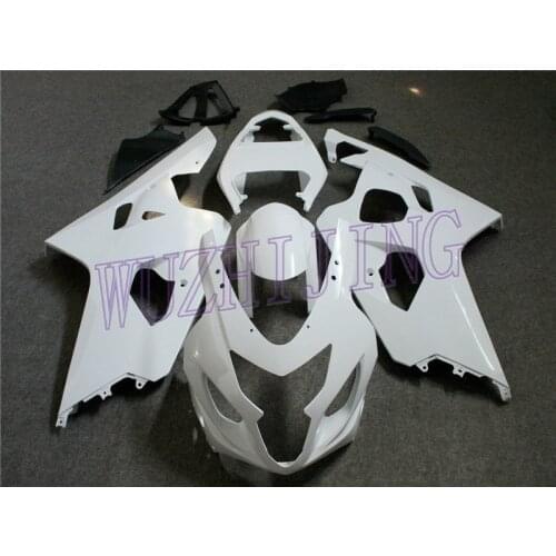 Abs Fairing for Suzuki GSXR750 2005 Bodywork GSX R 750 05 White Full Body Kits GSX-R750 2004 - 2005 K4