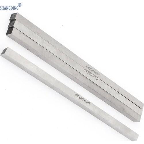 Promotion! 4 pcs CNC Lathe HSS Square Cutting Tool Bits Bar 8mm x 8mm x 200mm Gray