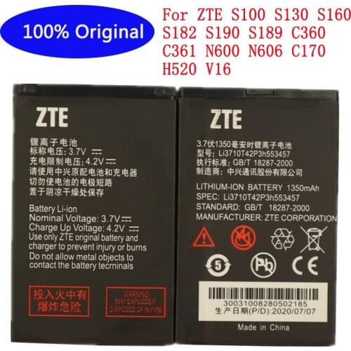 1000mAh Li3710T42P3h553457 High Quality For ZTE S100 S130 S160 S182 S190 S189 C360 C361 N600 N606 C170 H520 V16 Phone Battery