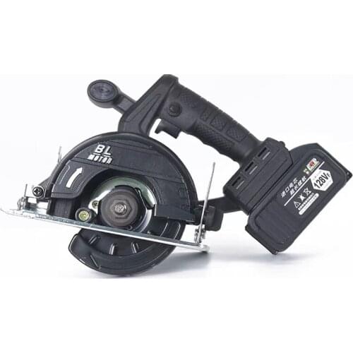 128Vf Cordless Circular Saw 7500RPM 2x20.0Ah Battery Fast Charger 45 Degree Bevel Cutting with 38mm Blades Circular Saw