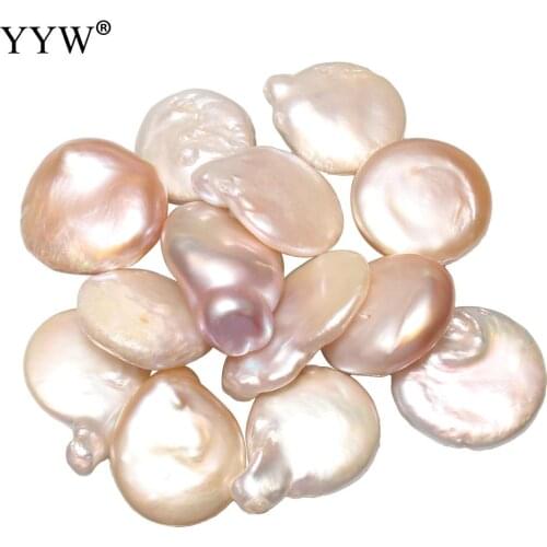 15-16mm Cultured Freshwater Natural Stone Pearl Beads for DIY Jewelry Handmade Statement Necklace Craft Making Sold By PC