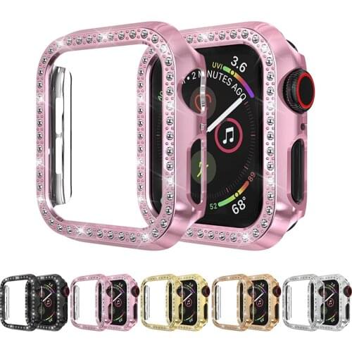 Diamond Bumper Protective Case for Apple Watch Cover Series 5 4 3 2 1 38MM 42MM Cases for iWatch 5 4 40mm 44mm Watch Accessories