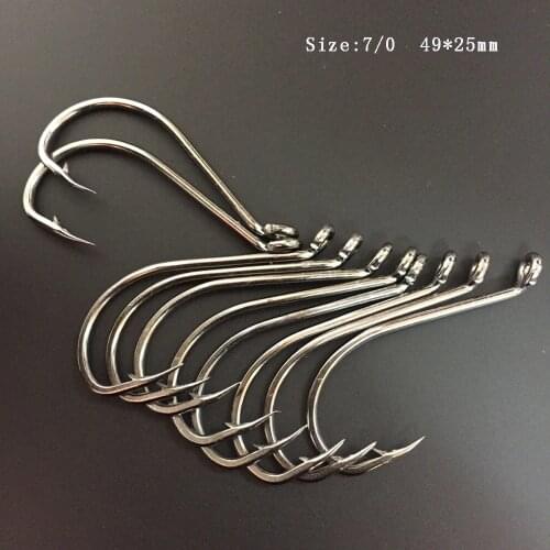 CN05 80 pieces 7/0 Mustad Fishing Hook Stainless Steel Octopus Fishing Hook Forged Squid Fishing Hook