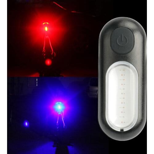 Deemount Dual Light for Bicycle Rear View Warning 5 Mode LED COB Rechargeable Lamp Latern Seatpost and Belt Mount W/ Mode Memory