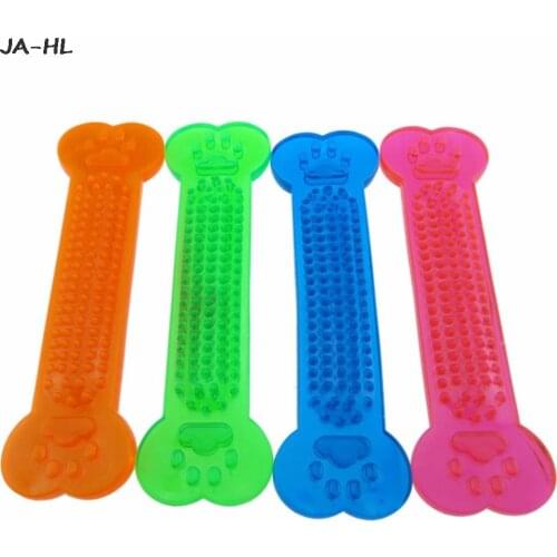 Hot Sale Random color Pet Dog Puppy Bone Shape Teething Chew Toy Stick Training Dog Toy Bite Resistant Bone Pet Supplies New