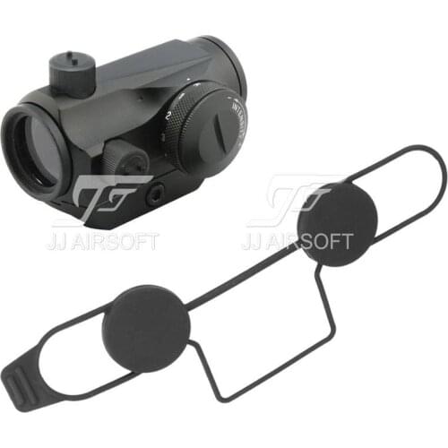 JJ Airsoft 1x24 Red Dot with CNC Low Mount (Black/Sliver/Tan)