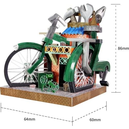 Picture Kingdom 3D Metal Nano Puzzle Childhood fun Car repair shop Model Kits DIY Laser Cut Assemble Jigsaw Toys For Kids Adults