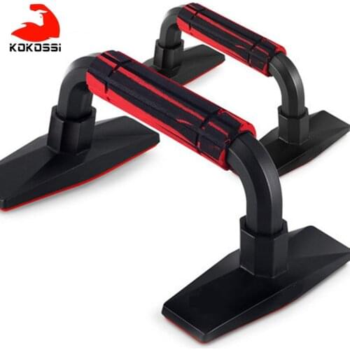 KoKossi 1 Pair Fitness Rubber Push-Up Stands Bars for Gym Body Building Muscle Exercises Abdomen Chest Push Ups Hand Grip Train