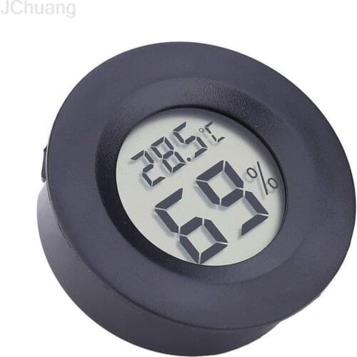 Round Electronic Thermometer and Hygrometer Indoor Digital LCD Hygrometer Temperature Humidity Meter C & F
