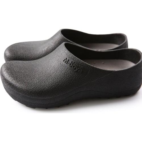 Hotel Kitchen Clogs Non-slip Chef Shoes Casual Flat Work Shoes Breathable Resistant Kitchen Cook Working Shoes Size 37-46