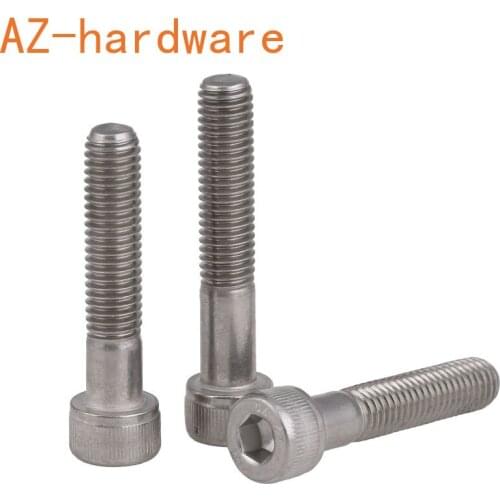 M4M5M6 304 stainless steel half-tooth hexagonal screw cylinder head bolt cup head screw 10PCS