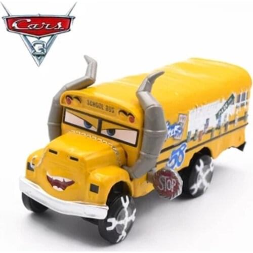 Disney Pixar Cars 3 New Roles Miss Fritter Lightning McQueen Diecast Metal Model Alloy Toys Car New Year Gift For Kids