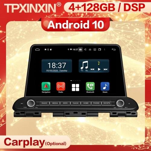 4+128G Carplay 2 Din Android 10 Multimedia Stereo Receiver For KIA Cerato Forte 2019 GPS Wifi Radio Audio Video Player Head Unit