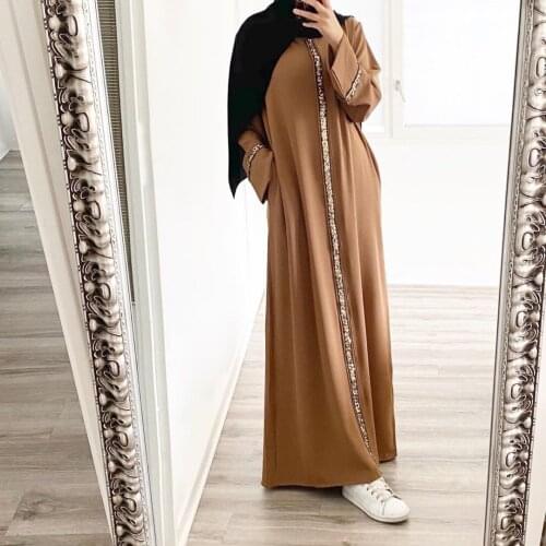 Dubai Turkey Muslim Hijab Dress Islam Dresses Abayas For Women Djellaba Caftan Marocain Soiree Robe Femme Musulmane 2021