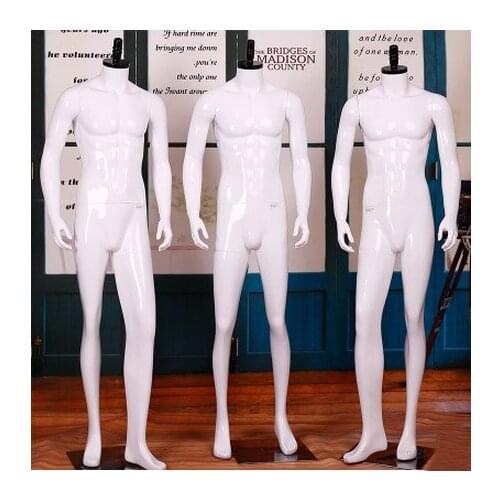 Best Quality Men Gloss White Mannequin Without Head Male Fashion Full Body Model Professional Manufacturer In China