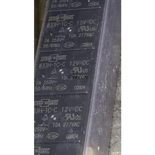 New Origin 5PCS/LOT 833H-1C-C-24VDC 15A 833H-1C-C 4-pin