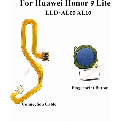 Original Fingerprint Sensor Connector For Huawei Honor 9 Lite LLD-AL00 AL10 Home Button Touch ID Fingerprint Scanner Flex Cable